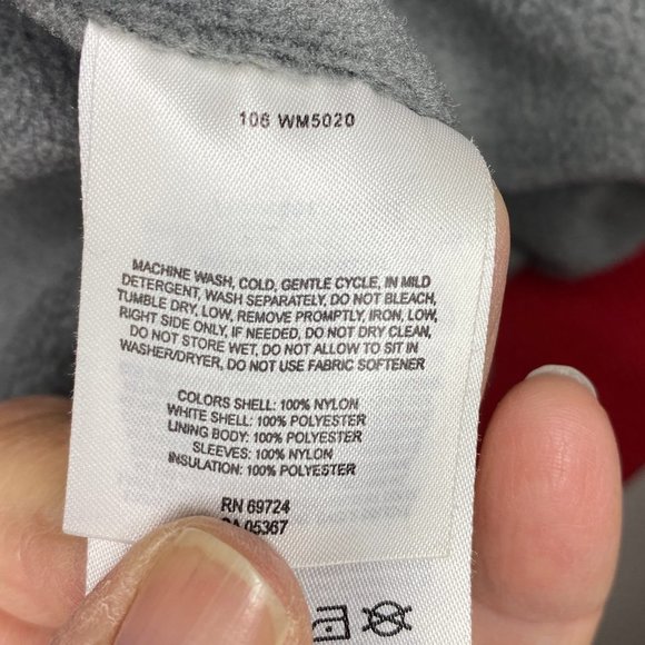 Columbia men's size Small red and grey winter jacket with fleece lining. - Picture 7 of 7